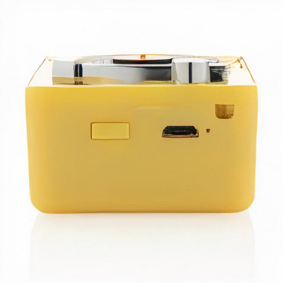 speaker draadloos 7,5 cm metaal geel