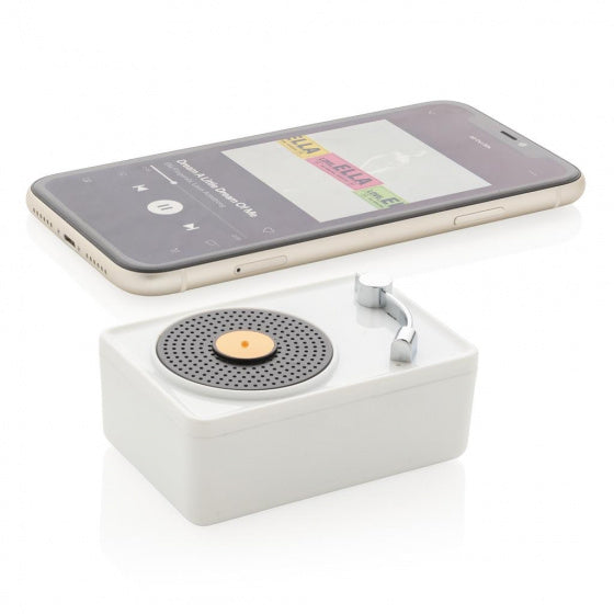 speaker draadloos 7,5 cm metaal wit