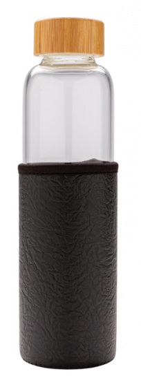 drinkfles met sleeve 550 ml polyurethaan zwart
