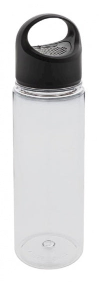 drinkfles met speaker 680 ml zwart/transparant