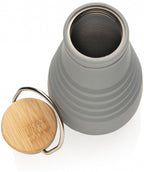 drinkfles opvouwbaar 600 ml siliconen grijs
