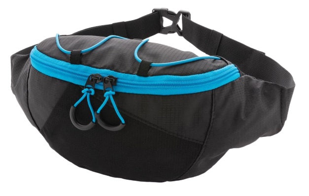 heuptas 13 x 7,5 x 30 cm polyester blauw/zwart