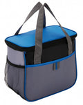 koeltas 5,7 liter polyester grijs/blauw