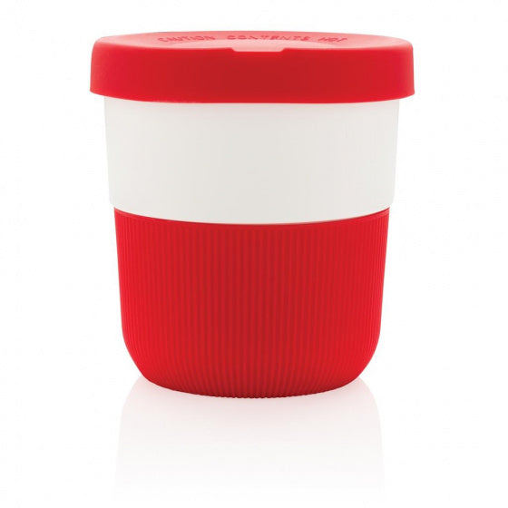 koffiebeker to go 8,6 cm plantaardig rood