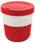 koffiebeker to go 8,6 cm plantaardig rood