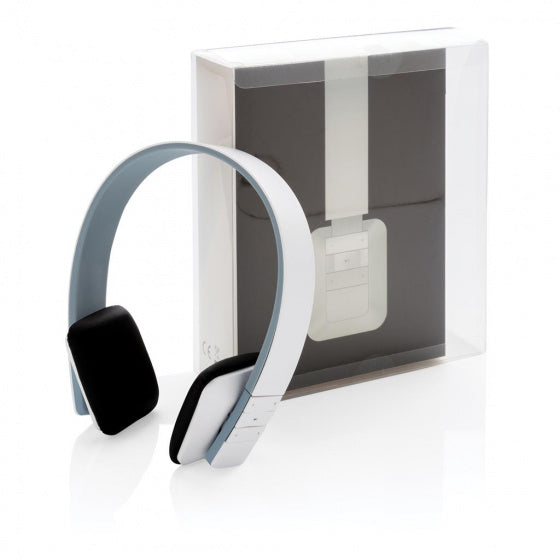 koptelefoon bluetooth 17 cm ABS/PU wit 2-delig