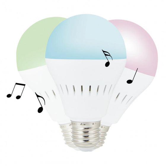 led-lamp/speaker bluetooth 11,8 cm E27 3W wit