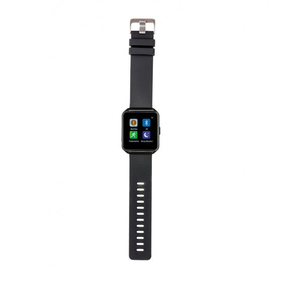 lifestyle-horloge 4,1x26 cm siliconen zwart/groen