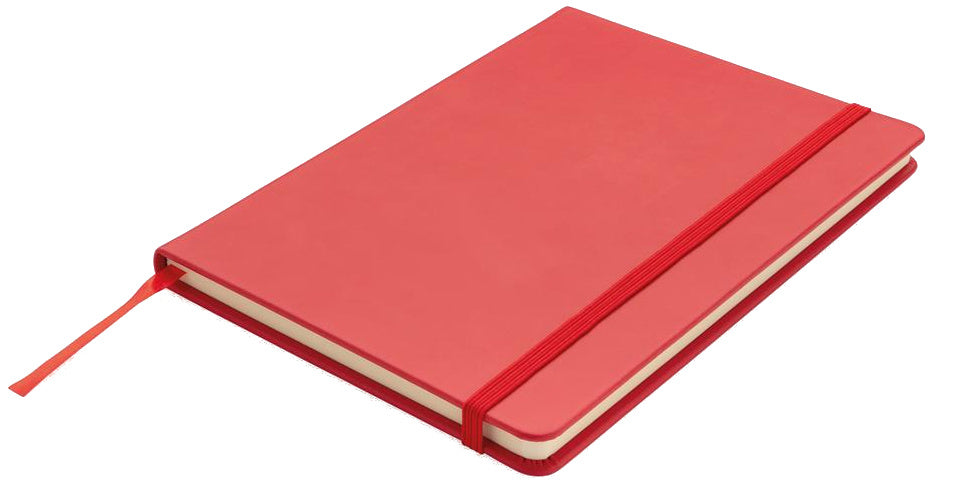 notitieboek A5 papier rood