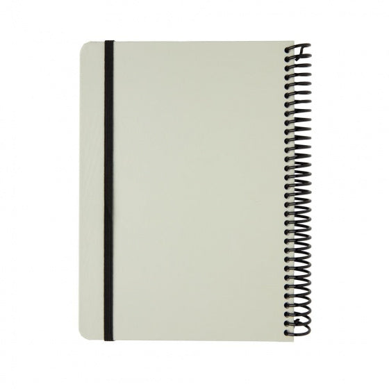 notitieboek Deluxe 21 x 15 cm karton grijs/zwart