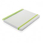 notitieboek Deluxe 21 x 15 cm karton grijs/groen