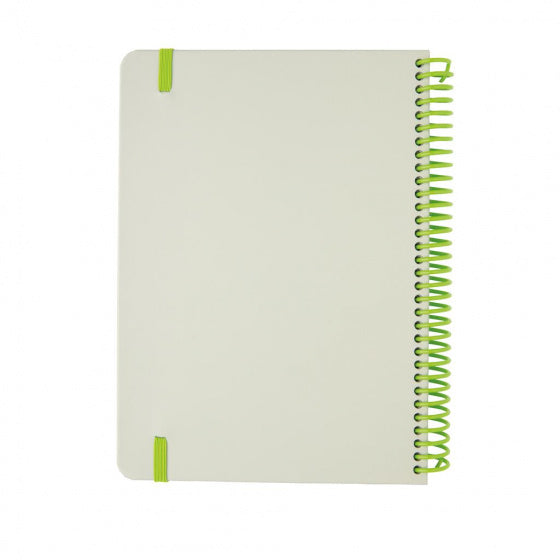 notitieboek Deluxe 21 x 15 cm karton grijs/groen