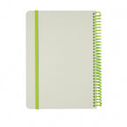 notitieboek Deluxe 21 x 15 cm karton grijs/groen