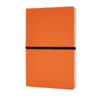 notitieboek Deluxe A5 PU/papier oranje