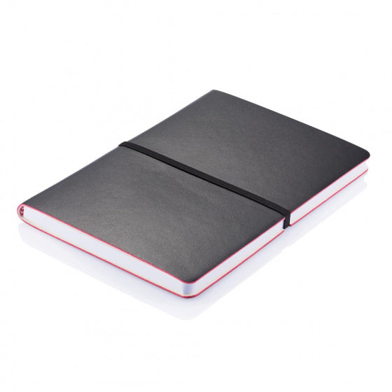 notitieboek Deluxe A5 PU/papier zwart