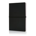 notitieboek Deluxe A5 PU/papier zwart