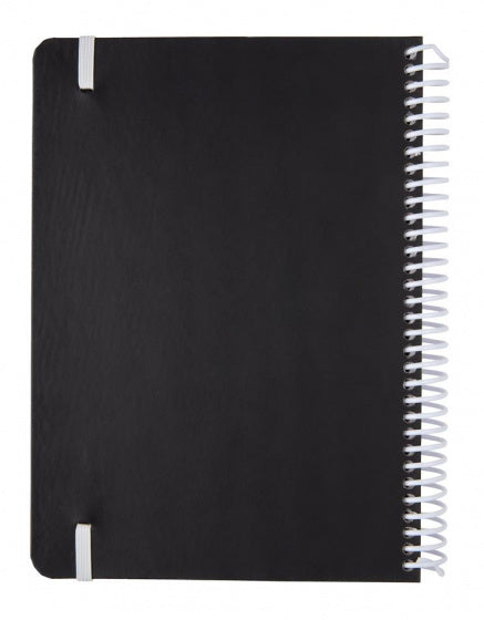 notitieboek Deluxe A5 PVC/papier zwart/wit