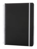 notitieboek Deluxe A5 PVC/papier zwart/wit