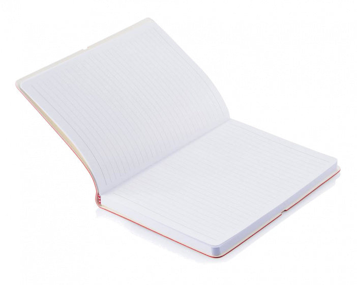 notitieboek Deluxe softcover A5 PU/papier groen