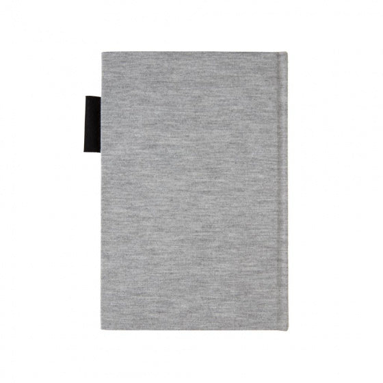 notitieboek Jersey A5 karton/textiel donkerblauw