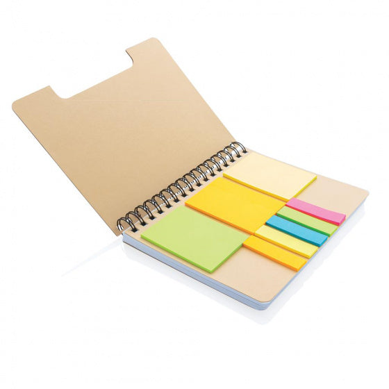 notitieboek Memo 21 x 16,5 cm karton bruin