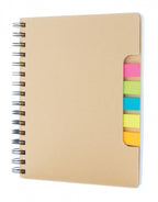 notitieboek Memo 21 x 16,5 cm karton bruin
