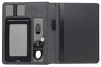 notitieboek met oplader 3000 mAh PU zwart
