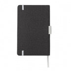 notitieboek met pennenhouder A5 PU/papier wit