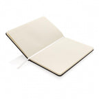 notitieboek met pennenhouder A5 PU/papier wit