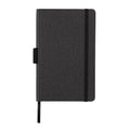 notitieboek met pennenhouder A5 PU/papier zwart