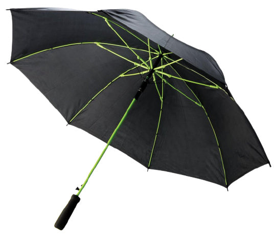 paraplu 103 x 81 cm fiberglass zwart/groen