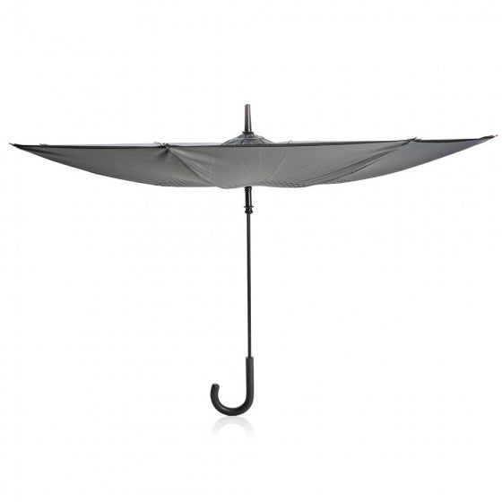 paraplu 85 x 115 cm fiberglass/polyester grijs