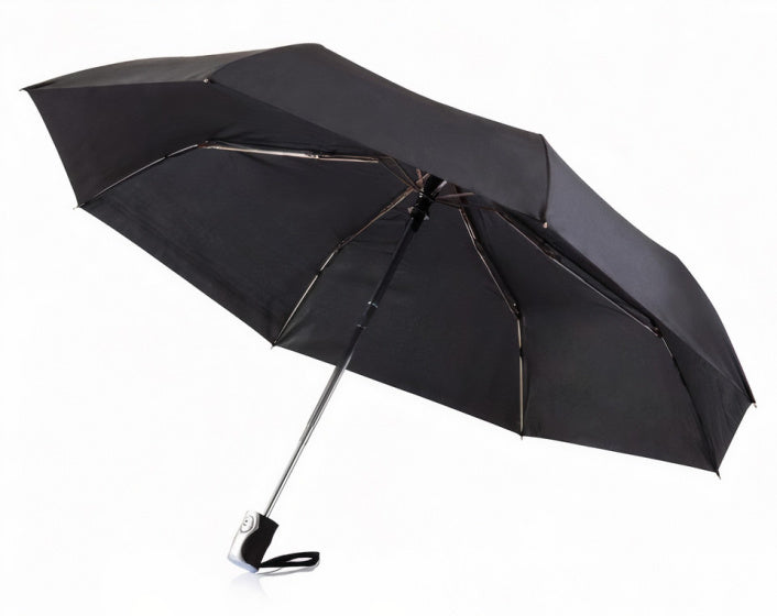 paraplu Deluxe 92 x 102 cm fiberglass/polyester zwart