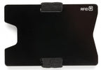 pasjeshouder Rfid 8,8 x 5,8 cm aluminium zwart