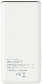 Xd collection Powerbank 10000 mAh 13,7 x 6,8 cm wit