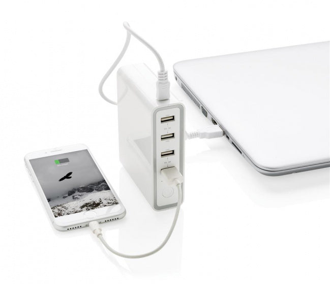 Xd collection Powerbank 20.000 mAh 10,8 x 9 cm wit