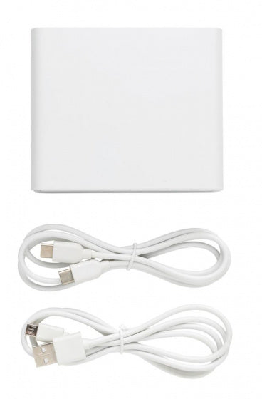 Xd collection Powerbank 20.000 mAh 10,8 x 9 cm wit