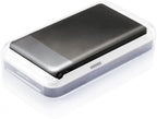 powerbank 4600 mAh 12,5 x 7 cm ABS zwart/grijs