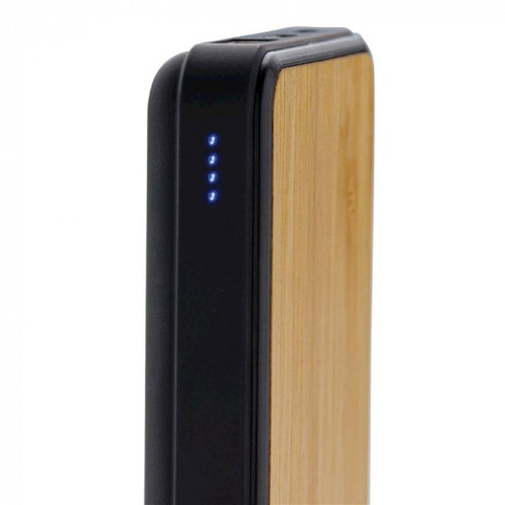 powerbank 5.000 mAh draadloos 10,1 cm bruin 2-delig