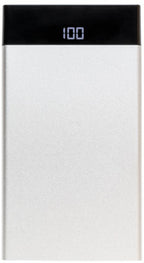 powerbank 6000 mAh 12,3 x 6,8 cm ABS wit/zwart