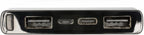 powerbank 6000 mAh 12,3 x 6,8 cm ABS wit/zwart
