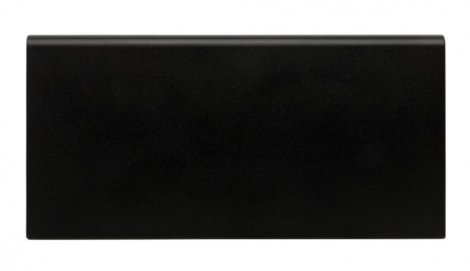 powerbank 8000 mAh 15 x 7 cm aluminium zwart