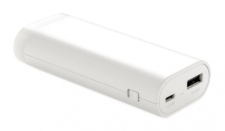 powerbank Lighthouse 5000 mAh 10,5 cm ABS wit