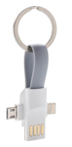 sleutelhanger 3-in-1 11 cm ABS grijs