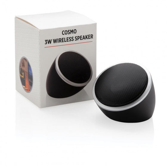 speaker Cosmo bluetooth 3W 5,9 cm ABS zwart