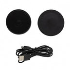 speaker/oplader bluetooth 7 cm ABS zwart 3-delig