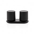 speakers bluetooth 11,5 cm ABS zwart/grijs 4-delig