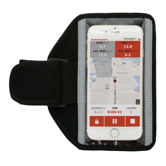 sportarmband smartphone 18 cm neopreen zwart
