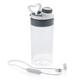 sportfles met bluetooth oortjes 500 ml ABS wit