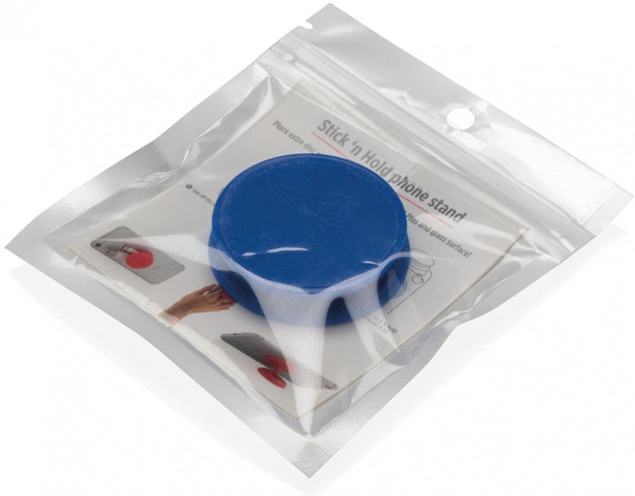telefoonbutton Stick 'n Hold polypropyleen blauw